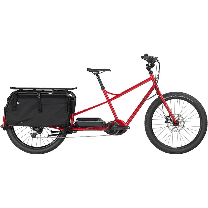 Surly Big Easy Cargo Ebike - 26" Steel Pile of Bricks Red Large