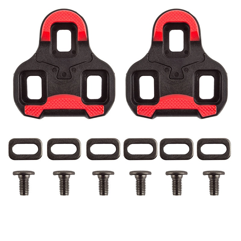 Origin8 Split 9 KEO Compatible Cleats  Black/Red Look Keo 9 Float