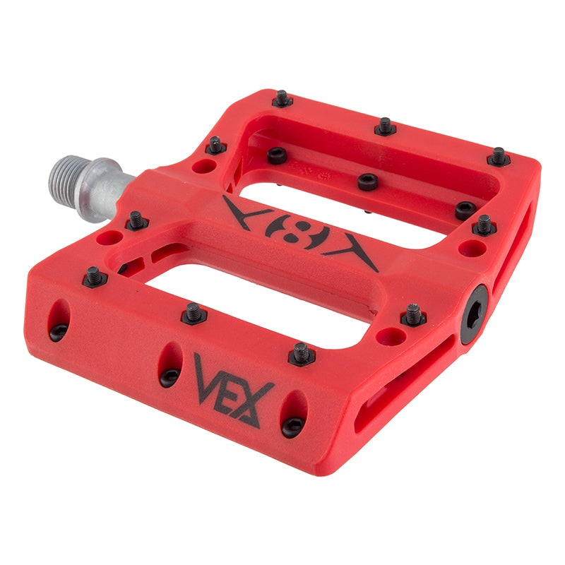 Origin8 Vex Platform 9/16` 1 Sealed and 1 Sleeve Red Composite 105x98x17mm