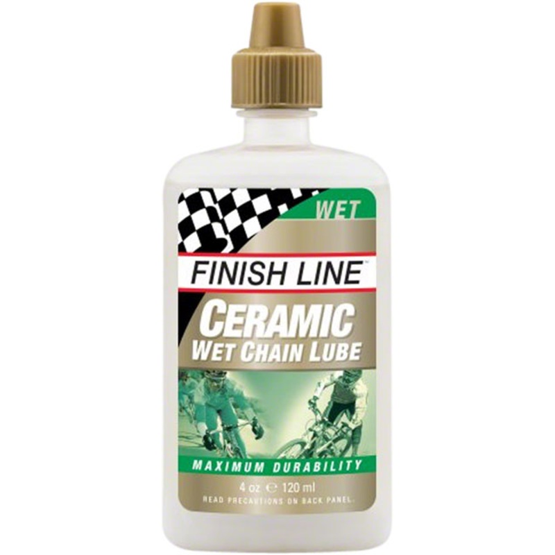 Finish Line Ceramic Wet Bike Chain Lube - 4 fl oz, Drip
