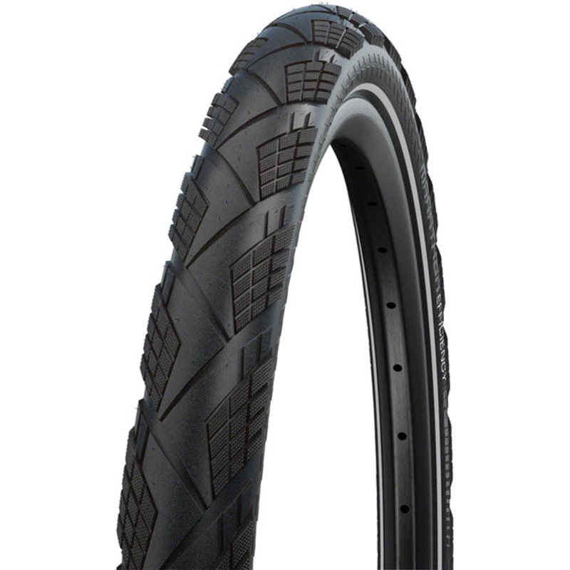 Schwalbe Marathon Efficiency Tire - 700 x 50 / 28 x 2, Clincher, Folding, Black/Reflective, Evolution Line, Super Race, Addix Race, E-50