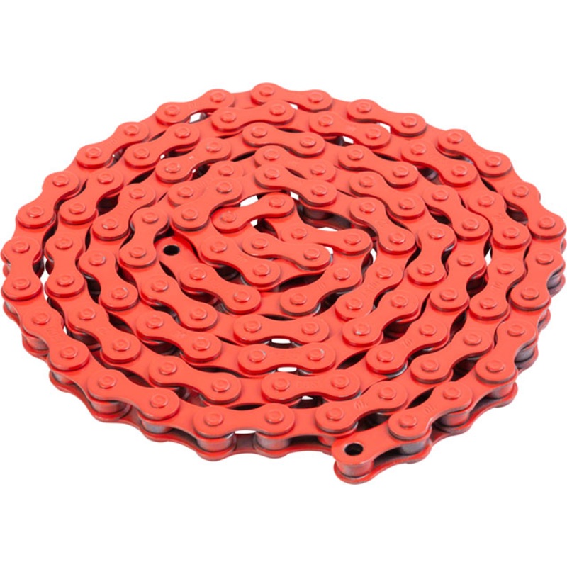 Odyssey Bluebird Chain - Single Speed 1/2" x 1/8", 112 Links, Red