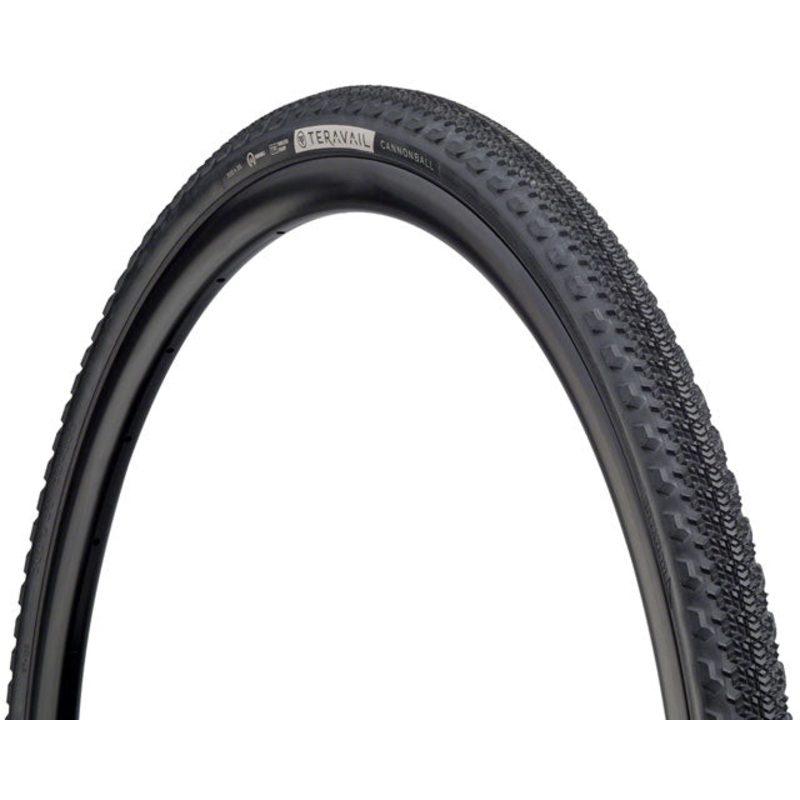 Teravail Cannonball Tire - 700 x 38, Tubeless, Folding, Black, Durable, Fast Compound