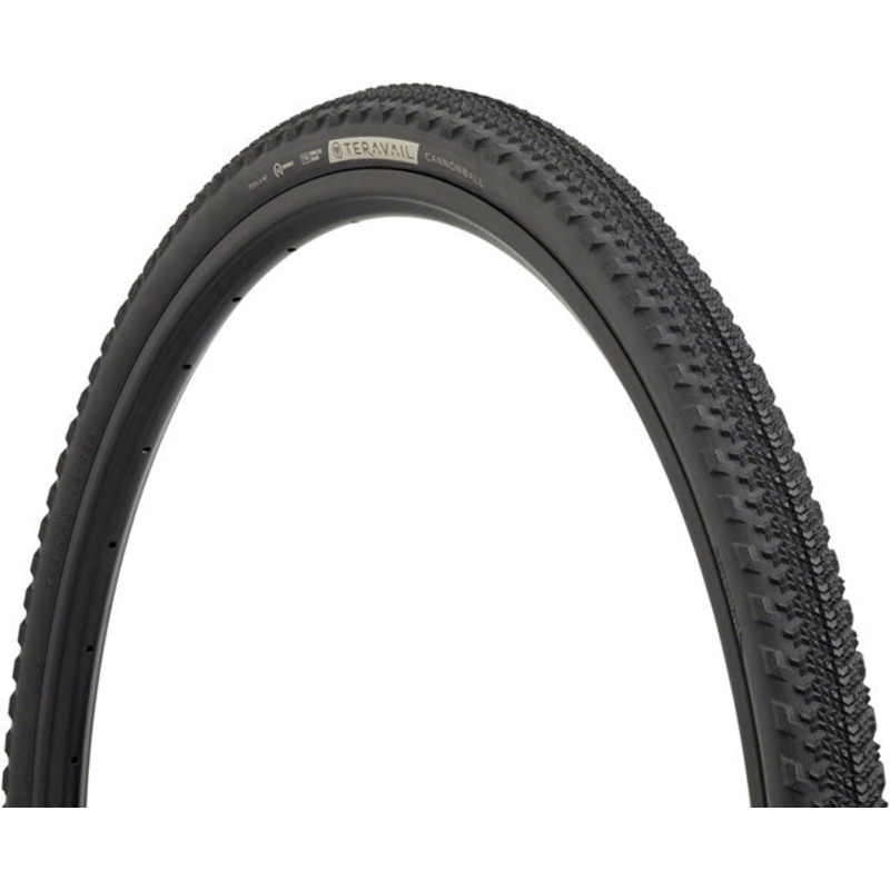 Teravail Cannonball Tire - 700 x 42, Tubeless, Folding, Black, Durable, Fast Compound