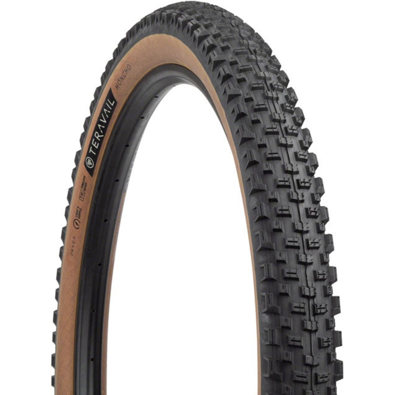 Teravail Honcho Tire - 29 x 2.6, Tubeless, Folding, Tan, Light and Supple, Grip Compound