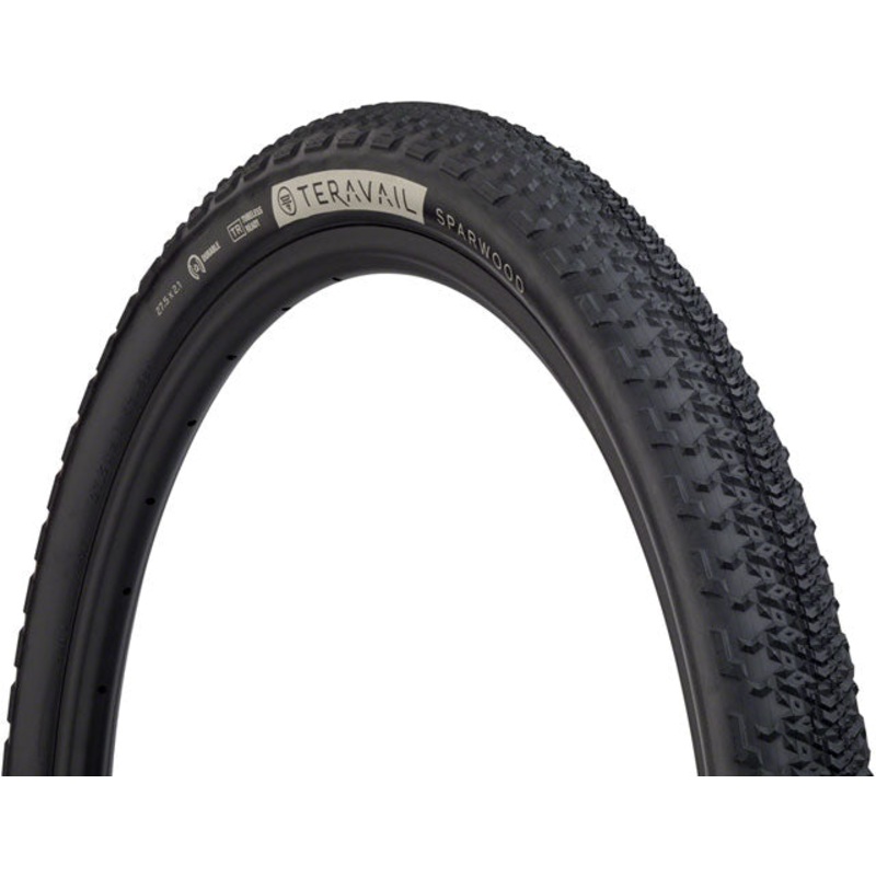 Teravail Sparwood Tire - 27.5 x 2.1, Tubeless, Folding, Black, Durable, Fast Compound