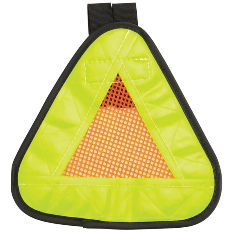 Aardvark Reflective Triangle Yield Symbol 7x7" with Velcro Strap