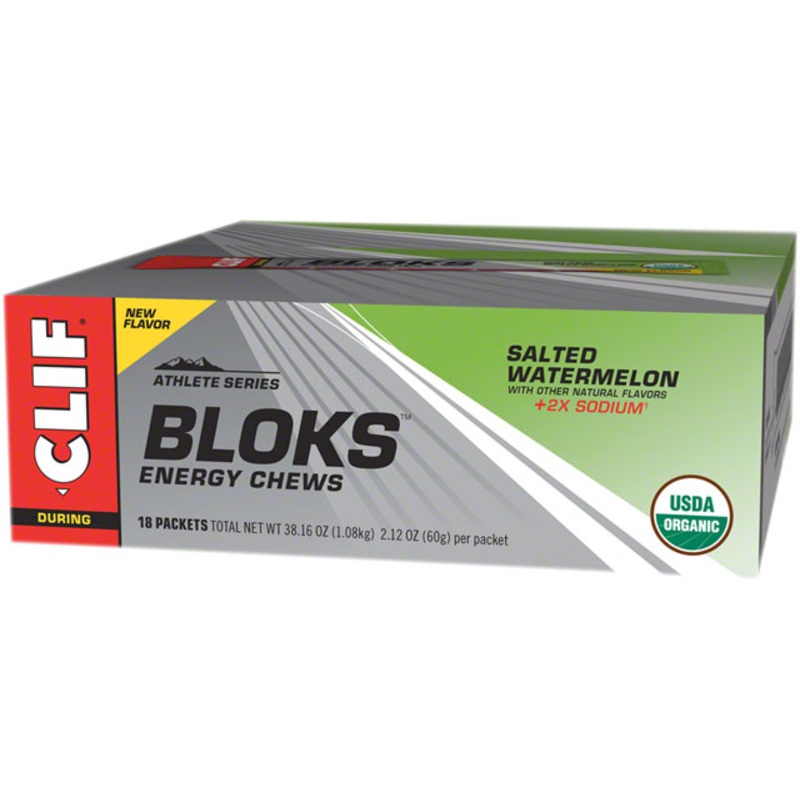 Clif Shot Bloks: Salted Watermelon, Box of 18