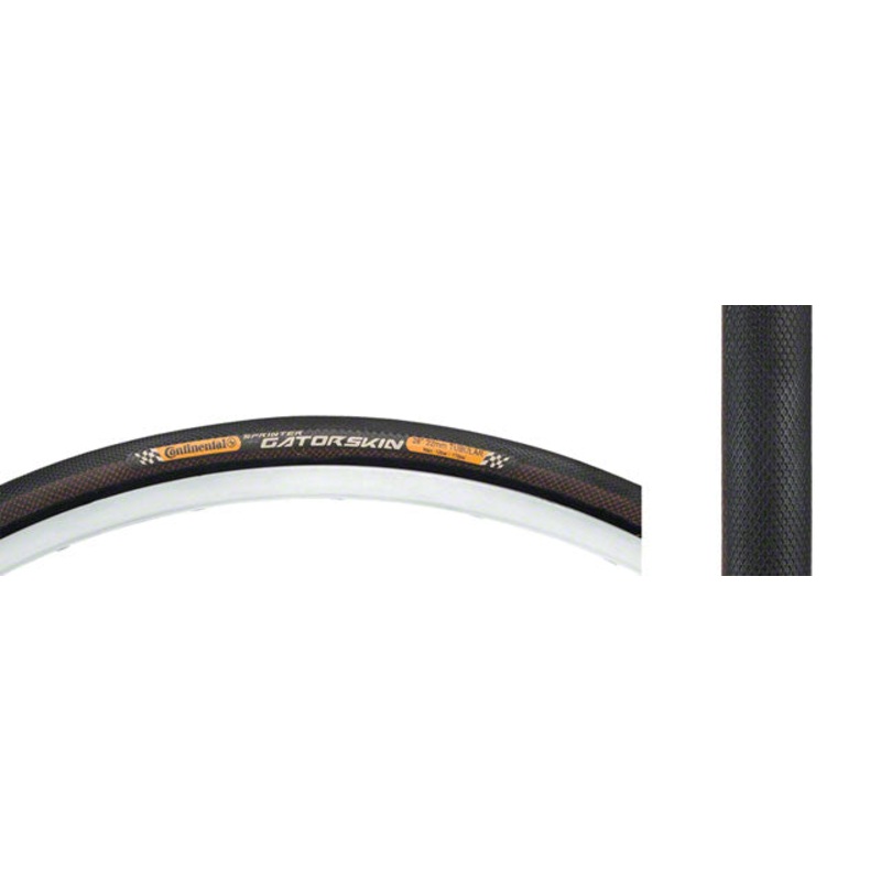 Continental Sprinter Tire - 700 x 22, Tubular, Folding, Black, 180tpi, Gatorskin