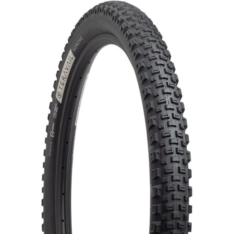 Teravail Honcho Tire - 27.5 x 2.4, Tubeless, Folding, Black, Durable, Grip Compound