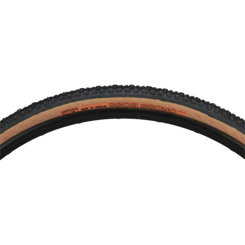 WTB Cross Boss Tire - 700 x 35, TCS Tubeless, Folding, Black/Tan, Light, Fast Rolling