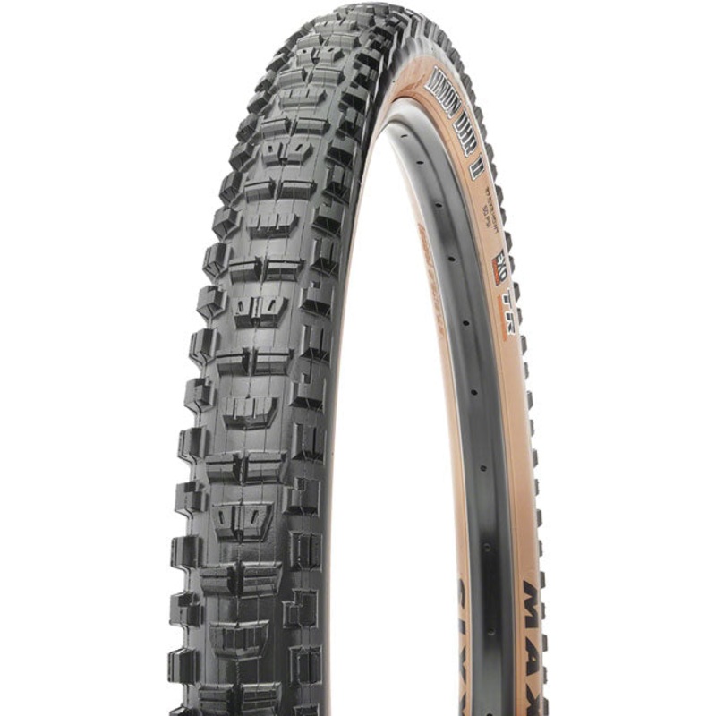 Maxxis Minion DHR II Tire - 27.5 x 2.4, Tubeless, Folding, Black/Dark Tan, Dual, EXO, Wide Trail