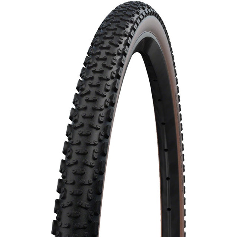 Schwalbe G-One Ultrabite Tire - 700 x 50, Tubeless, Folding, Black/Bronze, Performance Line, Race Guard, Addix