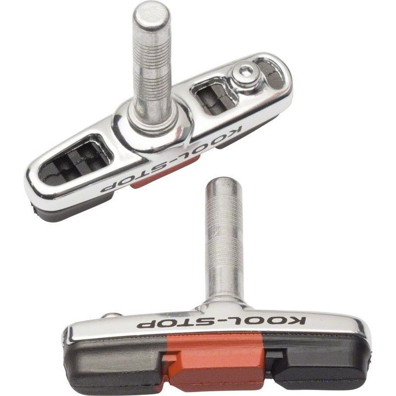 Kool-Stop Cross Pad Brake Shoe : Cantilever (Smooth Post) Holder, Triple Compound