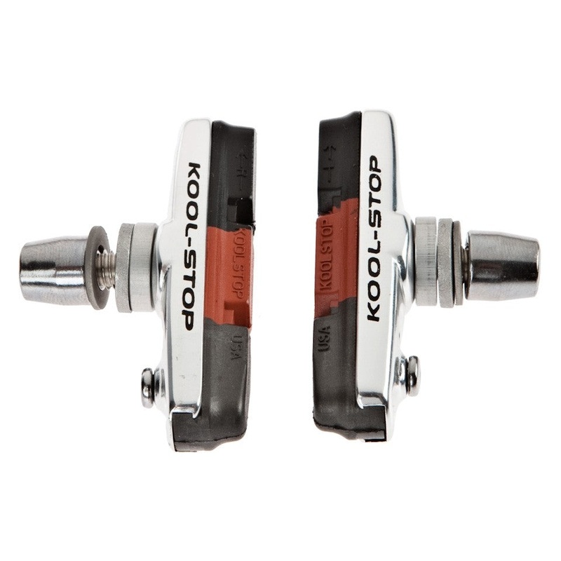 Kool-Stop Cross Pad Brake Shoe : Threaded Holder, Triple Compound