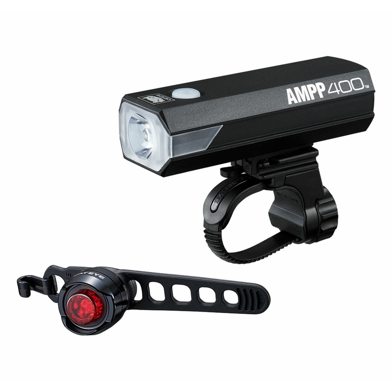 Cateye AMPP400 & ORB Rechargeable Combo Cycle Light