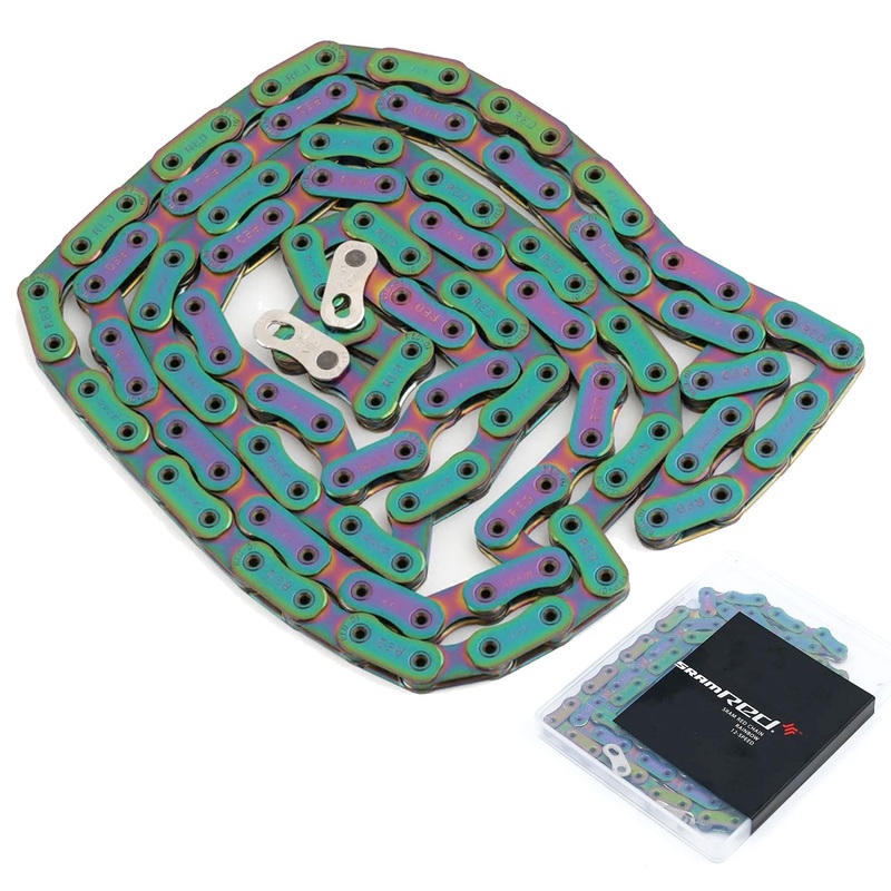 SRAM RED AXS 12 Speed Chain 120 Link, Rainbow