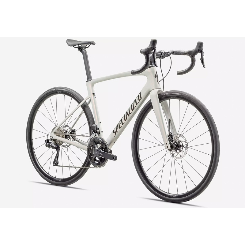 2025 Specialized Roubaix  SL8 Comp Unisex Road Bike - Red Ghost Pearl Over Dune White