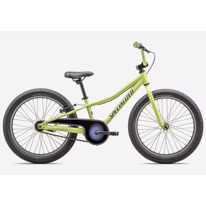 2024 Specialized Riprock Coaster 20", Gloss Limestone/Purple Haze - Rider height: 107-132cm