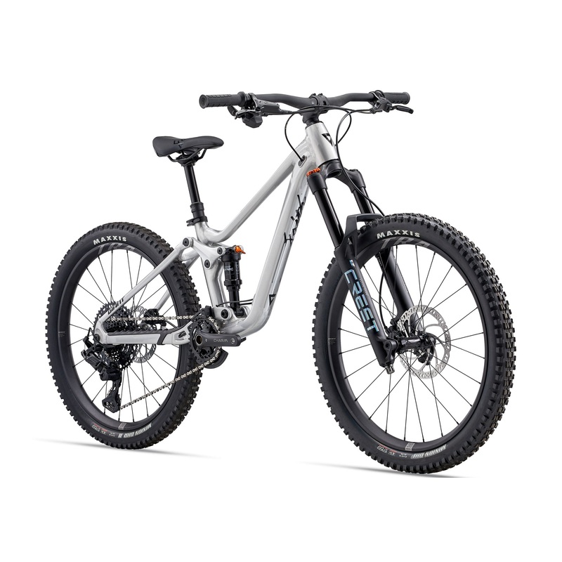 2025 Giant Faith 24 Boy's Mountain Bike, Raw Aluminium