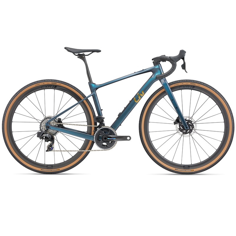 2025 Giant Liv Devote Advanced Pro Women's Gravel/Adventure Bike, Ocean Twilight