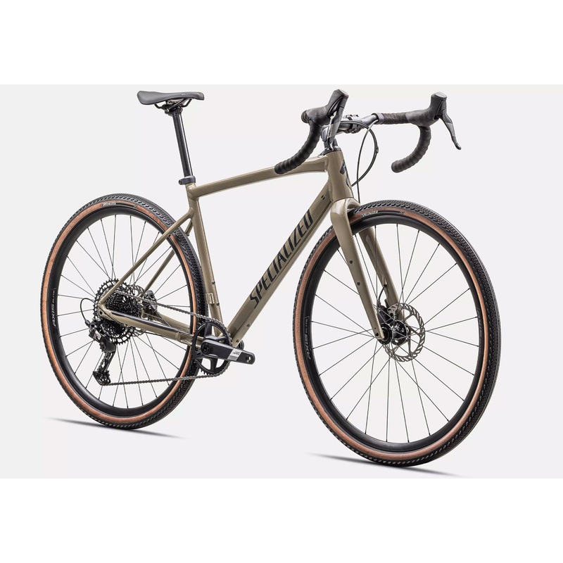 2025 Specialized Diverge Comp E5 Unisex Gravel/Adventure Bike, Gloss Taupe/Slate