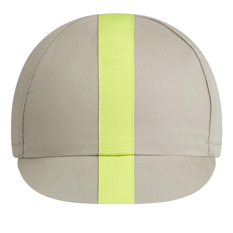 Rapha Cap II Cotton Cycling Cap - Rock Ridge/Wild Lime