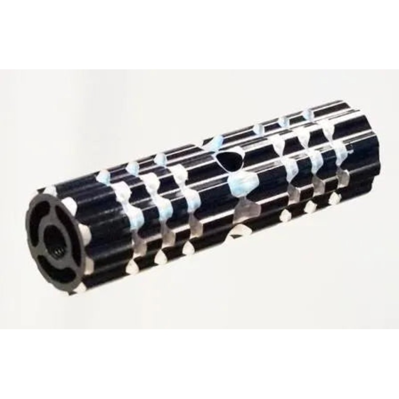 BikeLane Foot Pegs, 3/8" x 26T Axle, 28 x 100mm Threaded, Alloy, Black (Pair)