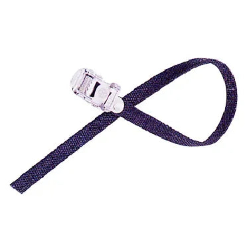 TOE STRAPS, NYLON - Black 450mm, (Sold in Pairs)