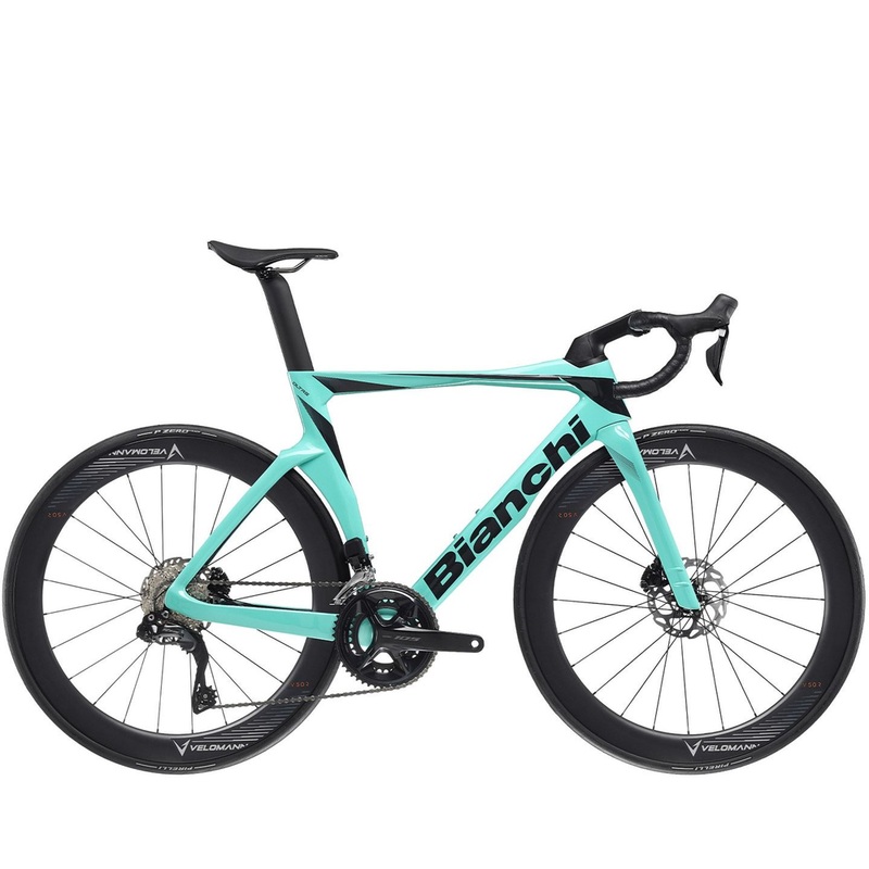 Bianchi Oltre Comp Road Bike 105 Di2 Compact - Celeste/Graphite