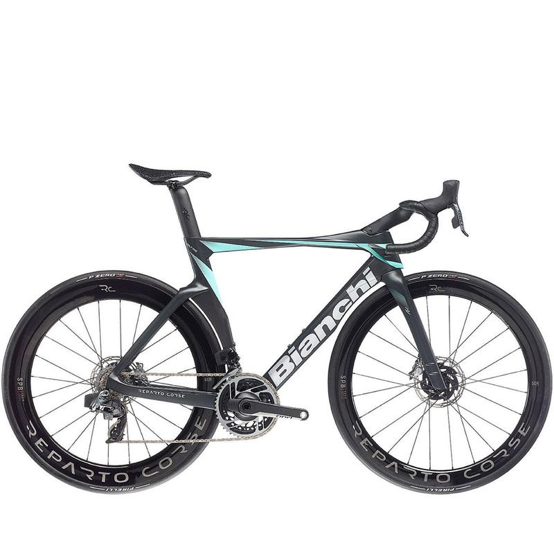 Bianchi Oltre RC Road Bike Red AXS - Black/Celeste