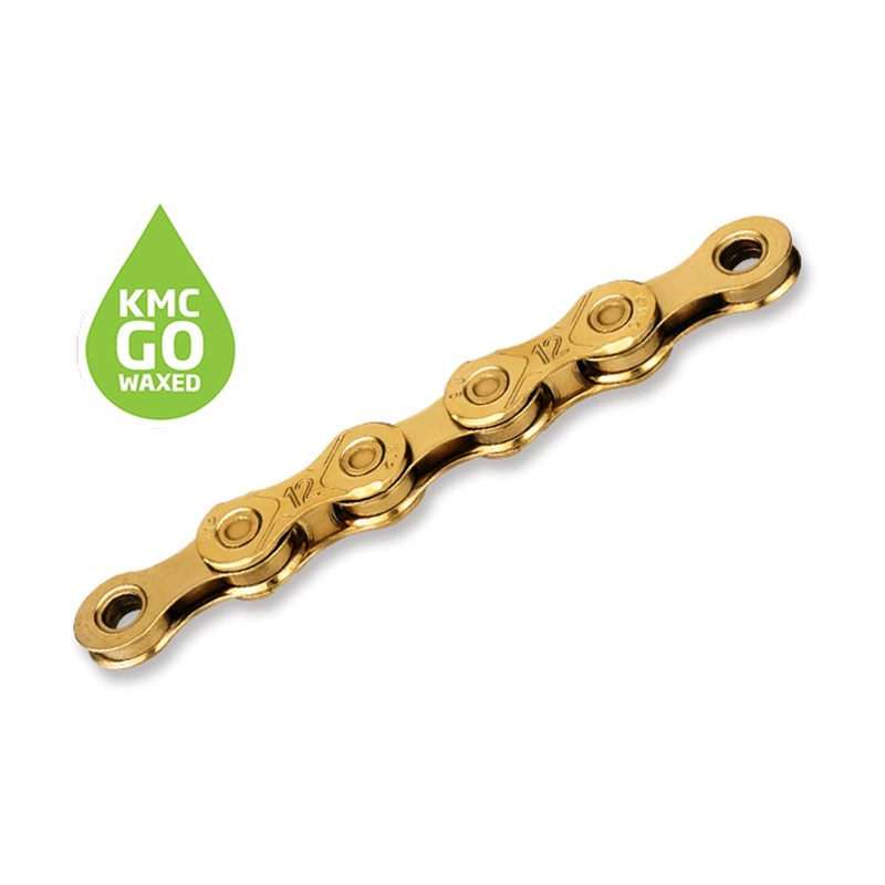KMC X-Series Go X12 Waxed Chain 126L Ti-N Gold