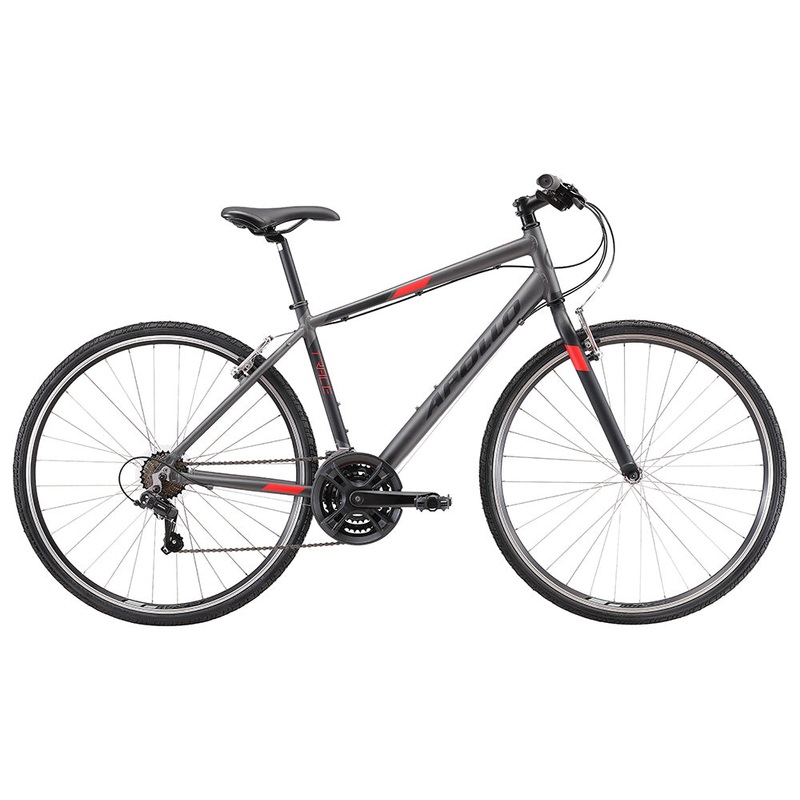 Apollo Trace 10 - Matte Charcoal / Black / Red