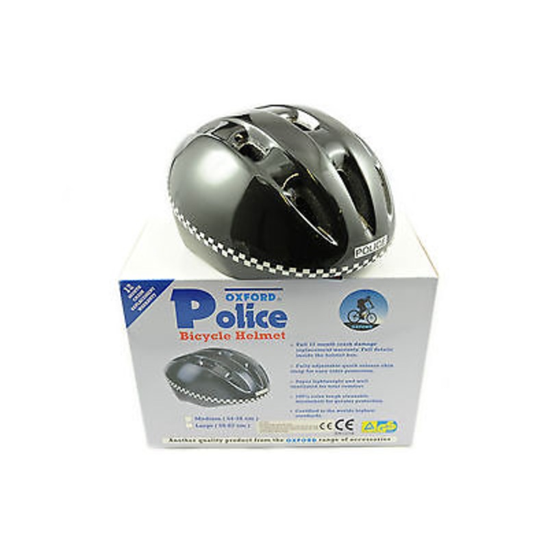 'POLICE'BIKE HELMET 54-58cm MED CYCLING HELMET REDUCED PRICE BARGAIN LTD STOCK