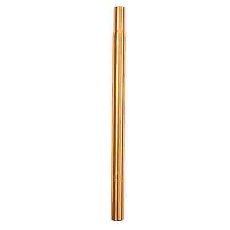 OLD SCHOOL BMX MTB 25.4mm SPECIAL SEAT POST ALLOY ANODISED 16 SADDLE STEM GOLD