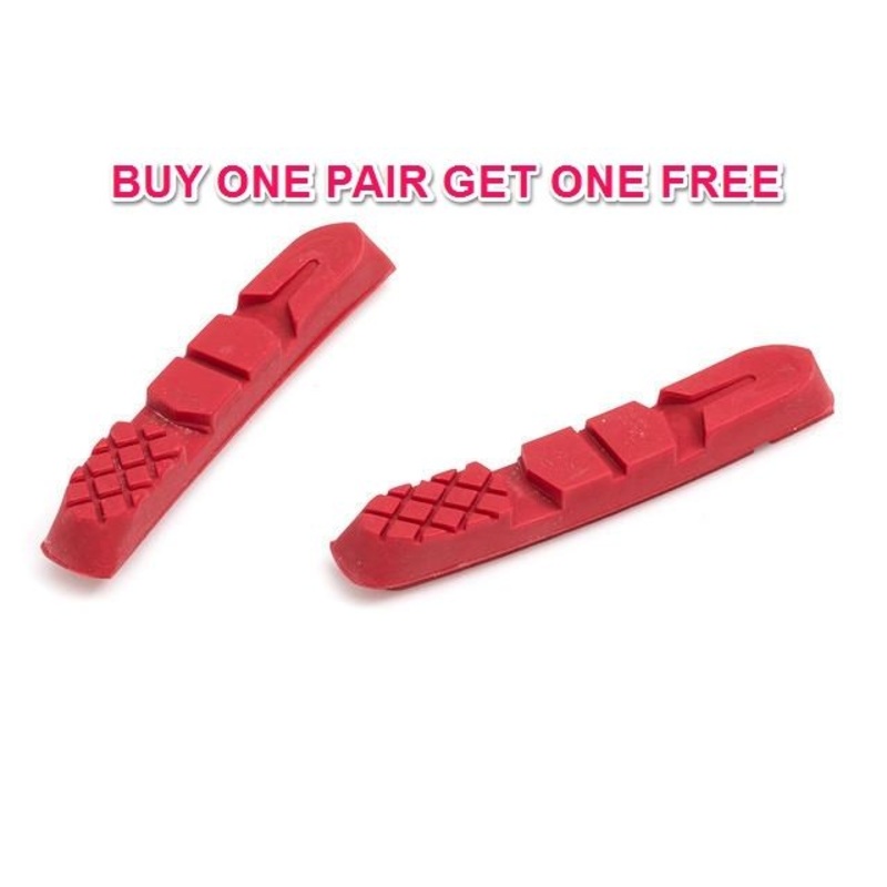 PAIR SELCOF MTB SM-1320 REPLACEMENT RED PADS WET CONDITION RIMS ONLY SAVE 75% OF BOGOF