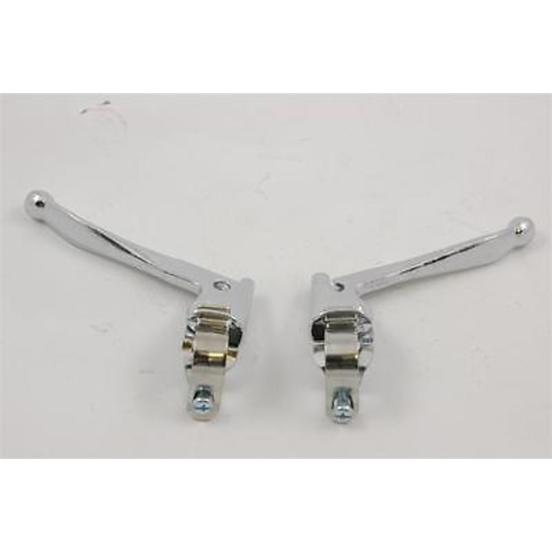 TRADITIONAL BIKE CHROME STEEL BRAKE LEVERS FOR CALIPER BRAKES NOS